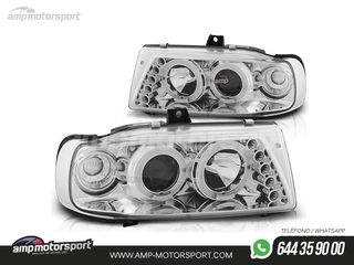 FAROS DELANTEROS OJOS DE ANGEL PARA SEAT IBIZA / CORDOBA 6K