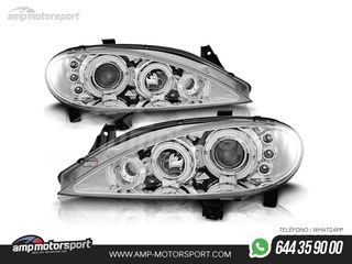 FAROS DELANTEROS OJOS DE ANGEL PARA RENAULT MEGANE