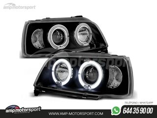 FAROS DELANTEROS OJOS DE ANGEL PARA RENAULT CLIO
