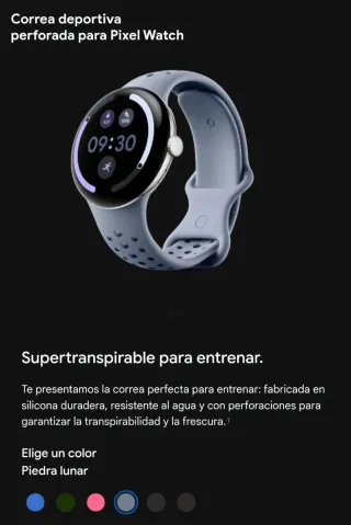 Correa Google Pixel Watch 45mm Moonstone NUEVA