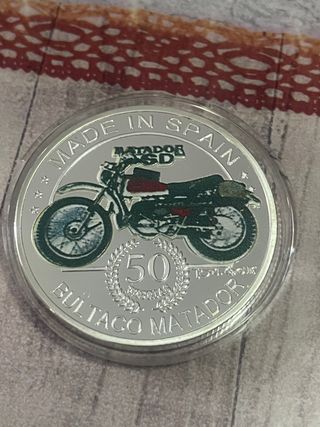 Moneda fantasia ,Bultaco 50 Pesetas 1958-2015