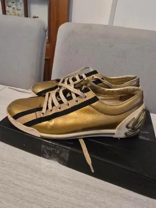 Scarpe Sneakers donna Gucci Originali Oro (No box)