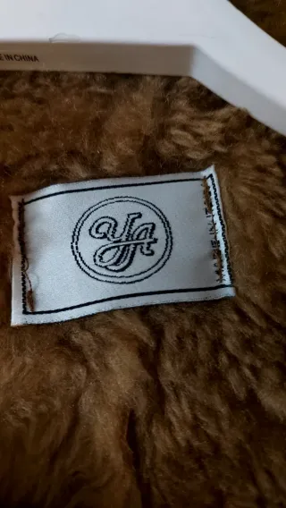 Cappotto beige marrone con pelliccia