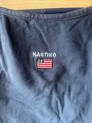 Top azul de tirantes Kaotiko