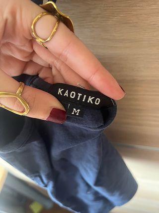 Top azul de tirantes Kaotiko