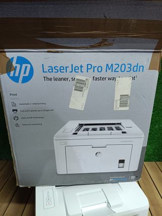 HP LaserJet M203dn - Impresora láser (PCL 5c, PCL 6, PDF 1.5, PWG, 1200 x 1200 DPI, A4) color blanco