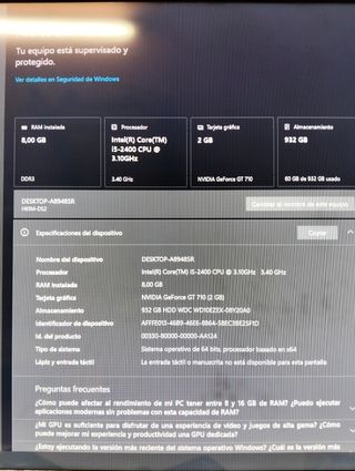 Ordenador de sobremesa