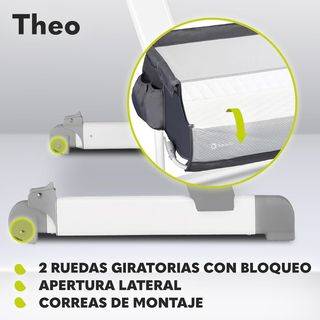lionelo Theo Plus Camita para niños hasta 9 kg 5 R