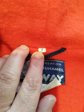 Giacca a vento K-Way vintage blu/rossa