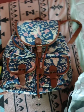 Mochila floral mujer/niña
