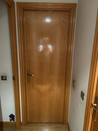 Puerta de interior de madera