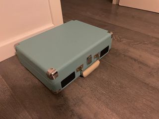 Tocadiscos Vintage Crosley Azul y Beige