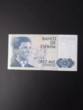 Billete 10000 Pesetas España 1985.
