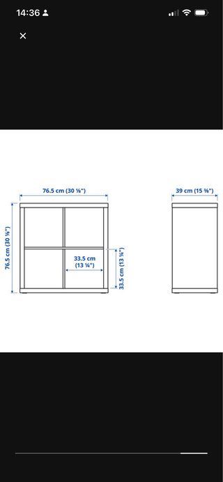 Estantería Cubo IKEA Negra