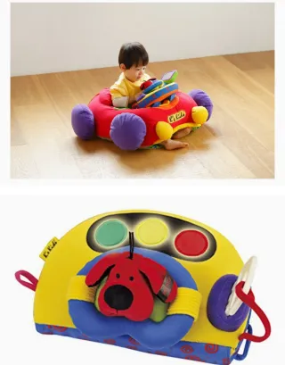 Asiento coche peluche bebé K'S kids