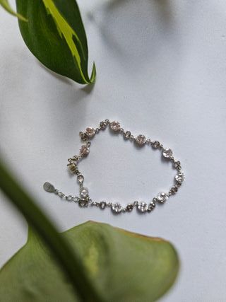 Conjunto Collar y Pulsera con Elementos Swarovski