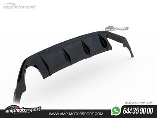 DIFUSOR TRASERO FORD FOCUS ST / ST-LINE MK4 2018-- NEGRO BRILLO