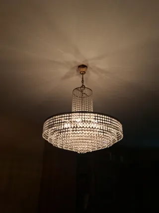 Lámpara de cristal colgante