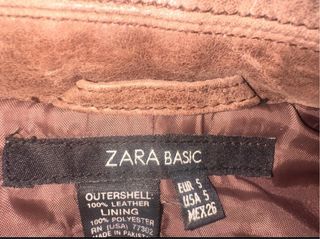 Chaqueta de cuero marrón vintage