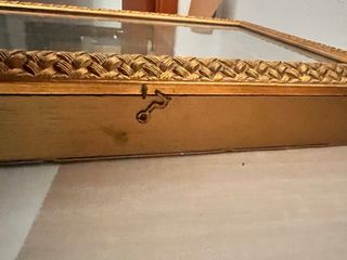 Vitrina expositora vidrio,made33x42 con miniaturas