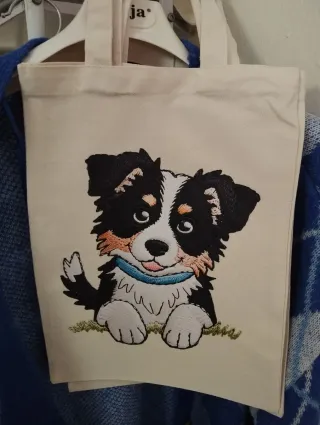 Saco de lona com estampa de animal