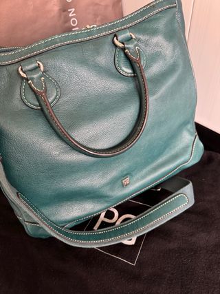 Bolso Piel Purificación García Verde
