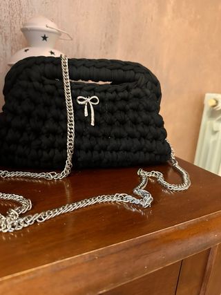Borsa Patrizia C. nera handmade