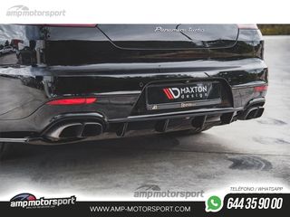 DIFUSOR TRASERO PORSCHE PANAMERA 2013-2016 NEGRO MATE