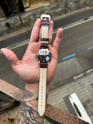 Reloj Poedagar Nuevo Marrón y Dorado