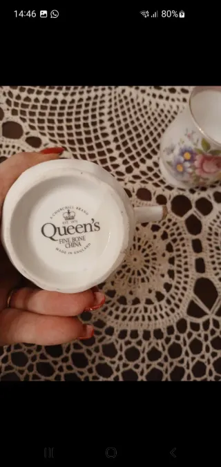 Tazza e Lattiera Queen's Vintage Floreale