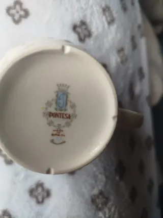 Juego de té Pontesa porcelana azul y blanco