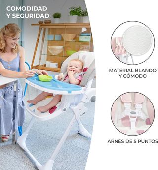 kk Kinderkraft Trona Bebé Ajustable Yummy, Bandeja