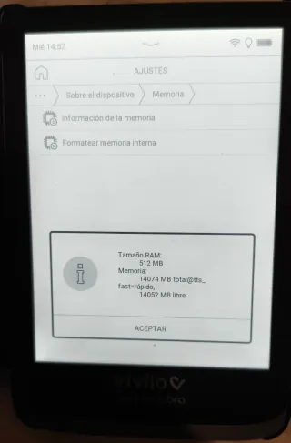 Vivlio Casa del Libro E-reader Negro