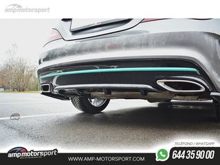 DIFUSOR TRASERO MERCEDES CLA C117 45 2017-2019 NEGRO MATE