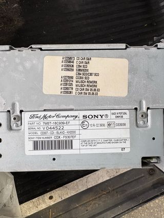 Radio Sony Ford Focus