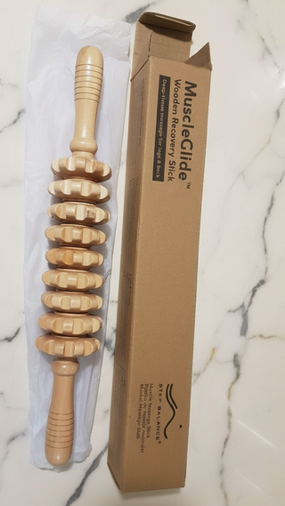 Rodillo de masaje muscular de madera