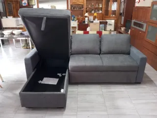 Sofá Chaise Longue Gris