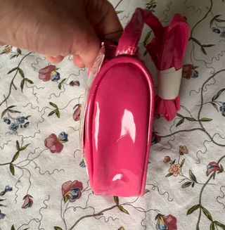 Mini borsetta Barbie rosa con cagnolino