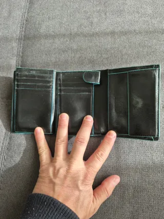 Portafoglio Piquadro Pelle Nero/Blu