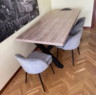 Mesa Industrial ESSENTIAL Madera y Metal