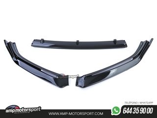 SPOILER DELANTERO PARA VW POLO 6C 2014-2017 NEGRO BRILLO