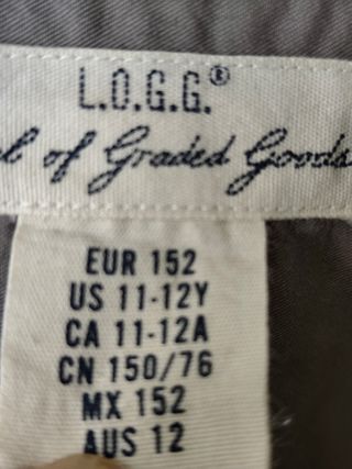 Camisa H&M Gris Manga Larga 11-12 Años