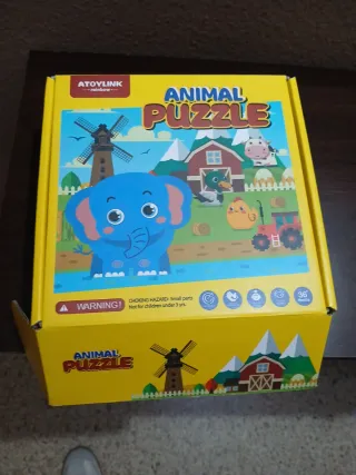 Puzzle encajable de madera