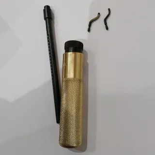 Rasquete de latón con mango moleteado