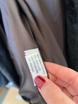 Pelliccia vintage marrone taglia L al ginocchio