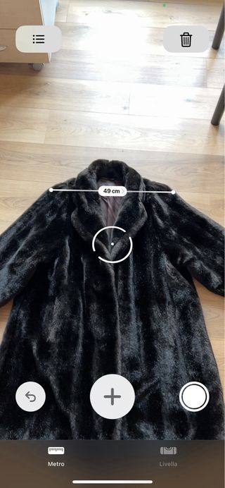 Pelliccia vintage marrone taglia L al ginocchio