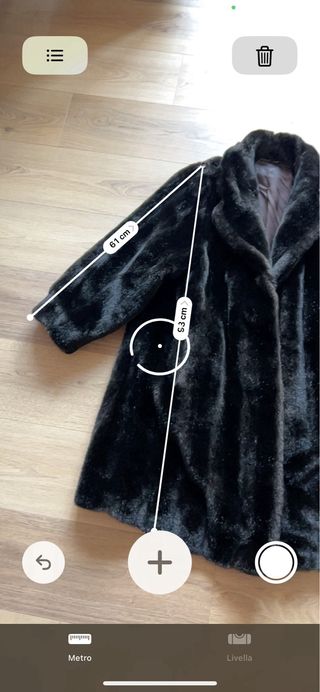 Pelliccia vintage marrone taglia L al ginocchio