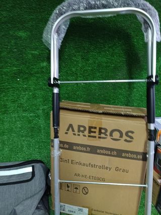 AREBOS Carro Compra 3 en 1 Gris