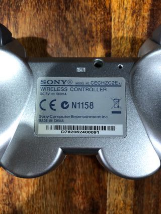 Controller PS3 Joypad silver con cavo di ricarica