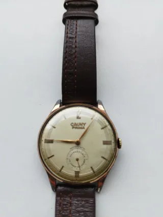 Reloj Cauny Prima Dorado y Marrón
